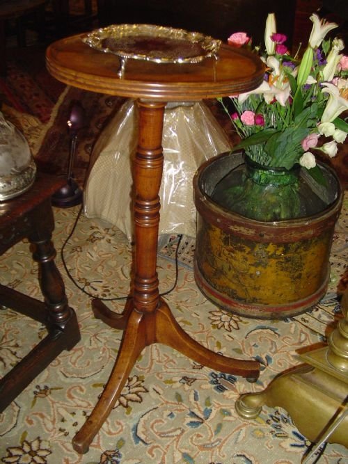 George 111 Fruitwood Wine Table/candle Stand. C1780