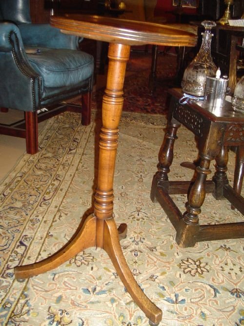 fig 1. George 111 Fruitwood Wine Table/candle Stand. c1780
