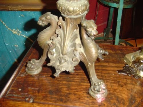 fig 2. Napoleon III Bronze 5 Light Candelabrum. c1870