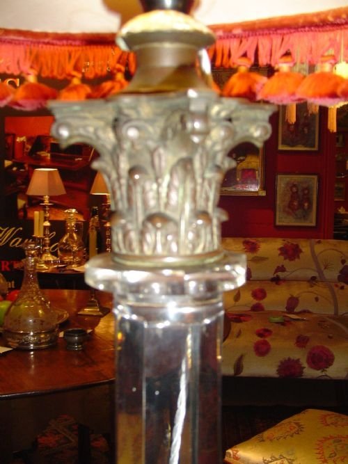 fig 1. A Gilt Bronze Cut Glass Table Lamp.c 1930.