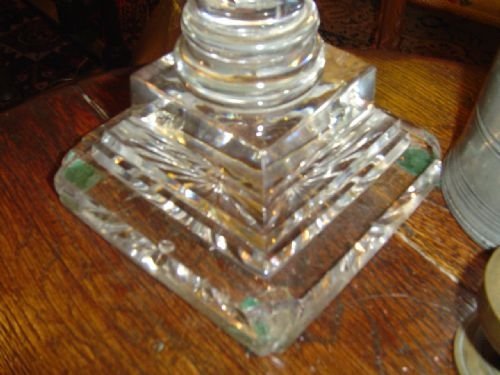 fig 2. A Gilt Bronze Cut Glass Table Lamp.c 1930.
