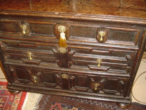 fig 2. 17th c Oak Chest of Small Proportions. c 1690