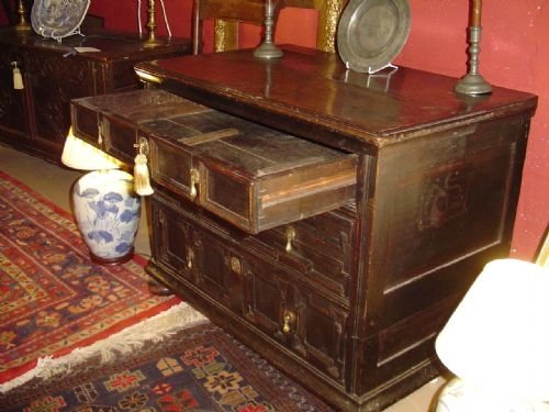fig 3. 17th c Oak Chest of Small Proportions. c 1690
