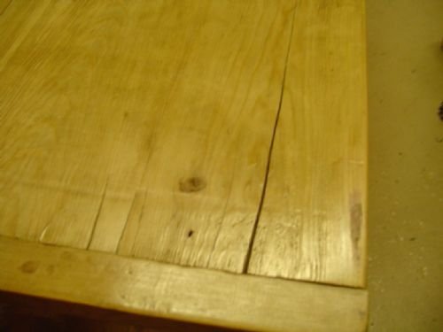 fig 2. Victorian Pine Farmhouse Refectory Table.