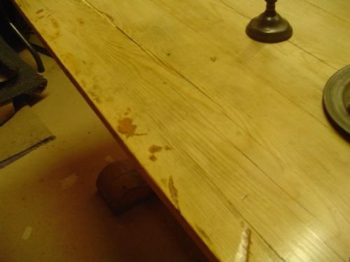 fig 3. Victorian Pine Farmhouse Refectory Table.