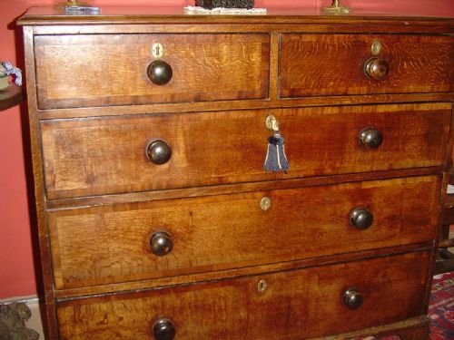 fig 1. Welsh 18th century Oak Chest. c1800.