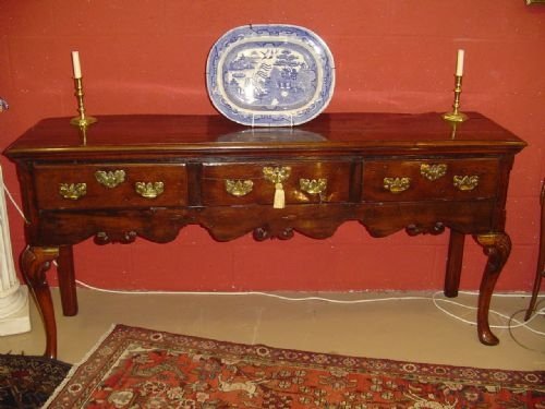 An 18th Century Oak Low Dresser. C.1780.