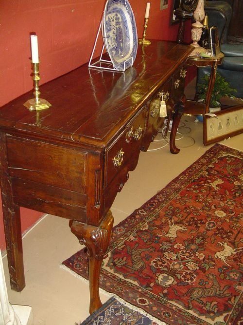 fig 3. An 18th Century Oak Low Dresser. c.1780.