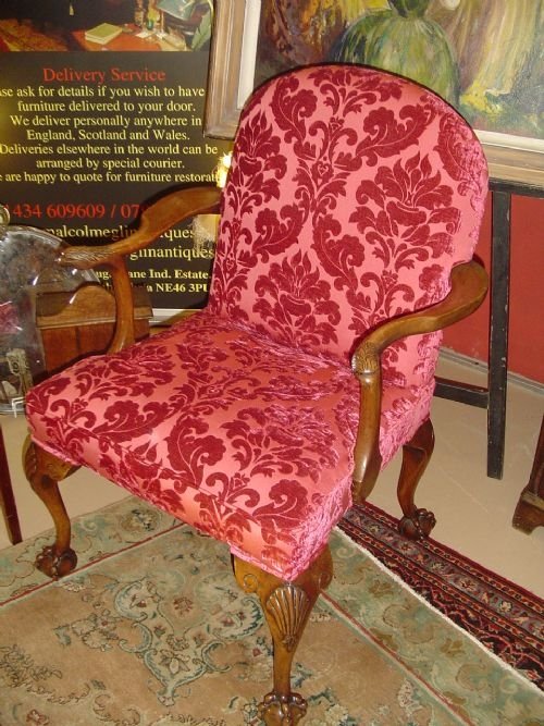 1920'S Desk or Library Chair in the Gainsborough Taste