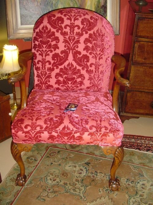 fig 1. 1920's Desk or Library Chair in the Gainsborough Taste