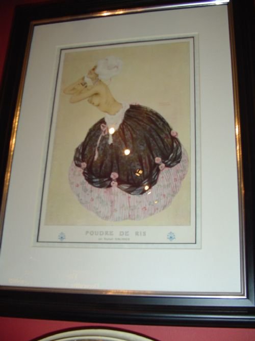 Raphael Kirchner Print.  Pour De Ris. C1900
