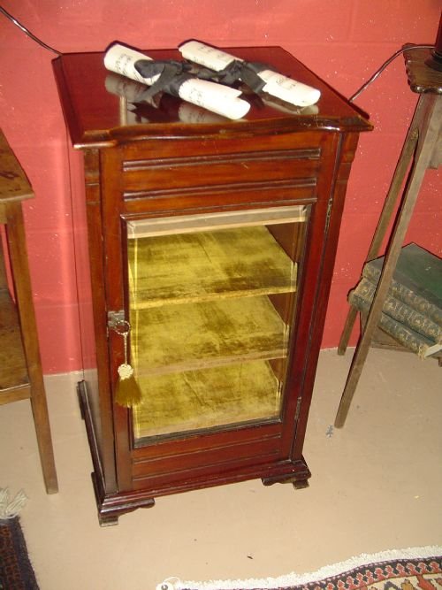 Edwardian Maogany Music Cabinet. C.1900