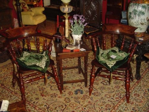 A Pair of 19th C. Captains Chairs