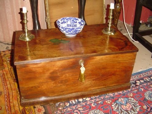 A Small 19th Century Elm Trunk.