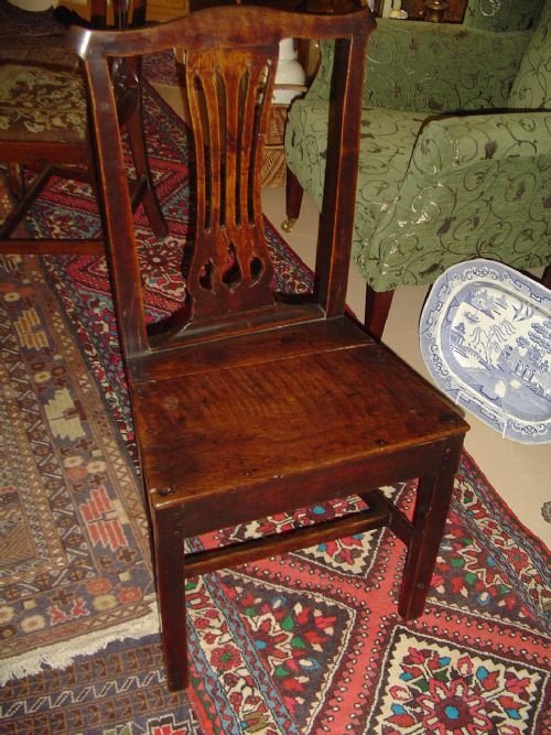 A Single 18th C. Country Chair