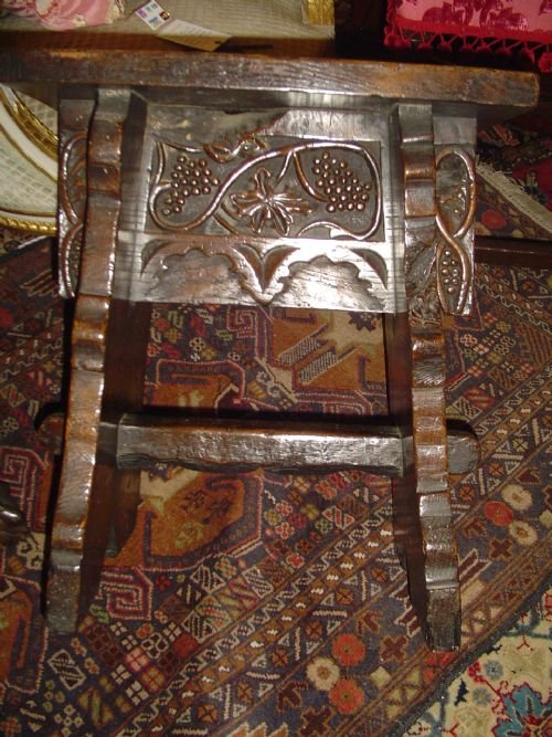 A Good Oak Stool 17thc & Later