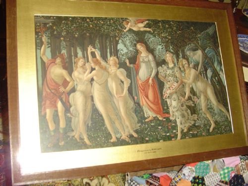 Primavera by Botticelli.   C.1888 Large Print.