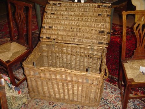 Large 19th Century Laundry Basket.