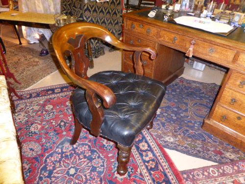 William IV Mahogany Desk Chair.c 1835