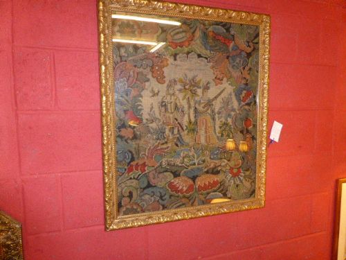 fig 3. 19TH CENTURY NEEDLEWORK PANEL. C.1830.