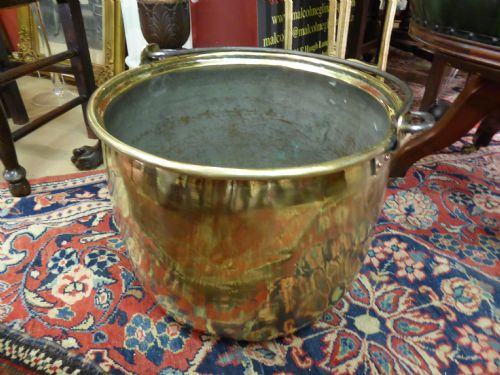 Victorian Large Brass Logbin 19th C.