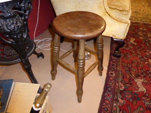 A Victorian Kitchen Stool.