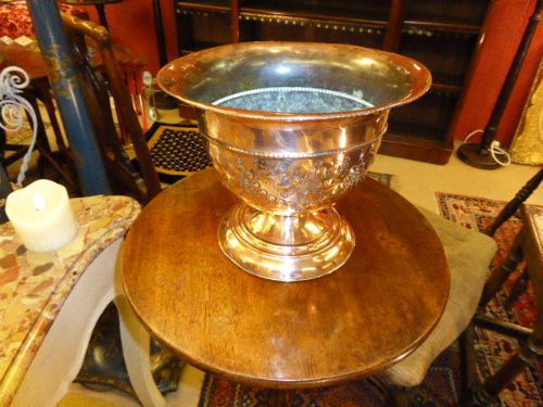 Very Attractive Victorian Copper Jardiniere.c 1900.