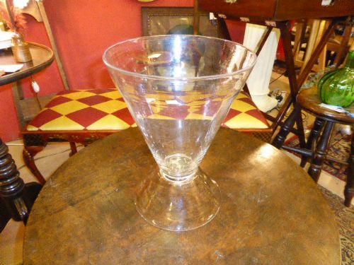 Large Art Deco Glass Vase.  C.1930