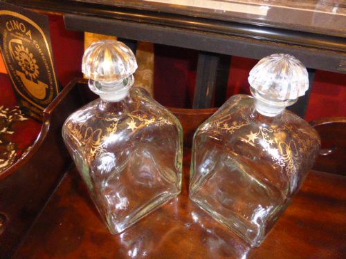 A Pair of Small Decanters