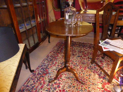 Early 19th Century Oak Wine Table.  C1800.