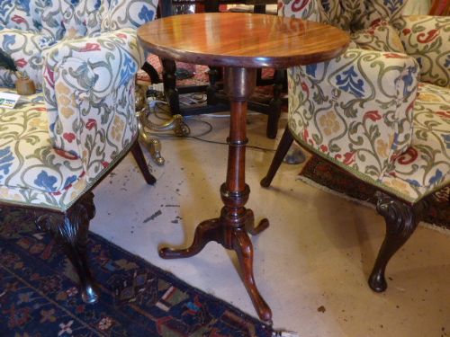 Georgian Mahogany Tripod Wine Table. C1800.