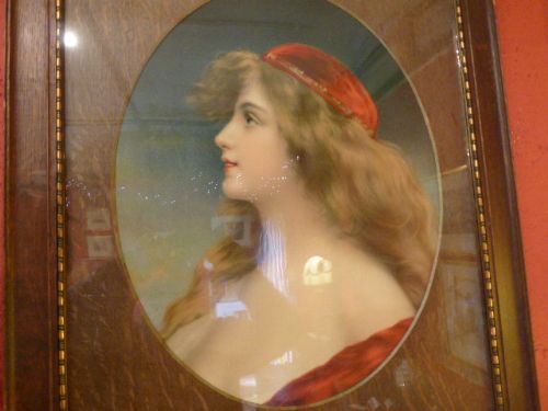 Large Victorian Print in Style of "Angelo Asti"
