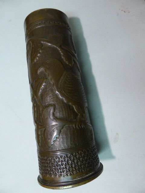 Planished and Shaped 1st World War Shell Case.