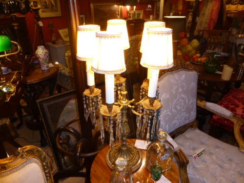 Stylish French Girandol Table Lamp.