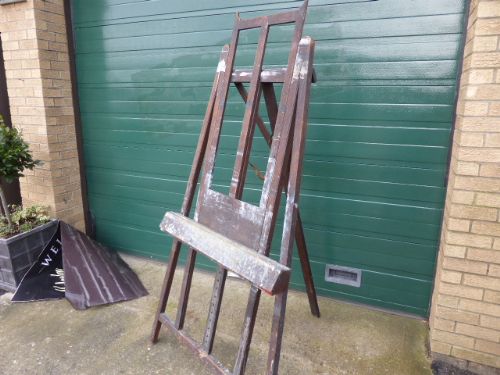 Late Victorian Artists Studio Easel by Reeves & Sons.  London.