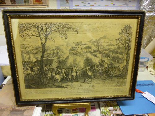 "Battle of Culloden 1746" 18th Century Print. Published 1797.