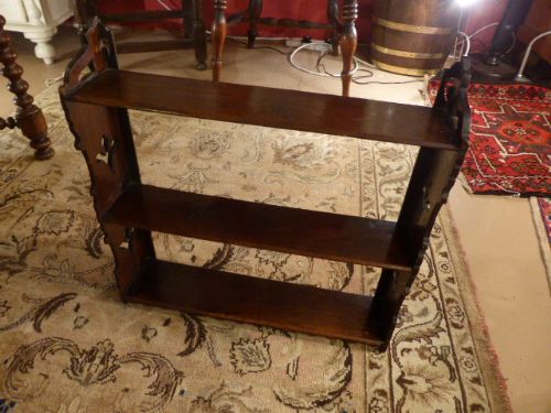 Small Proportioned Victorian Wall Shelves.  C1900.