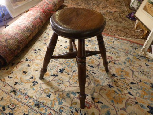 Small 19th Century Childs Stool.  C.1880.