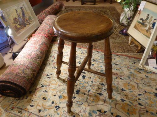 Victorian Kitchen Stool.  C1880