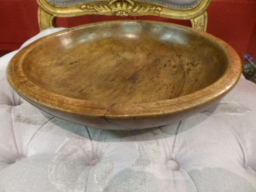 19th Century Victorian Sycamore Dairy Bowl.