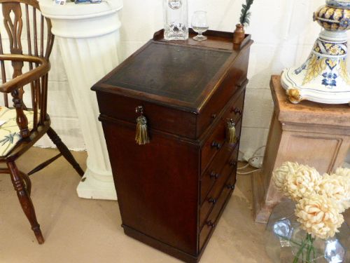 A Rare and Unusual Small Regency Davenport.  C.1810.