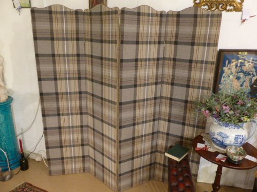 Early 20th Century Fourfold Room Screen.  C.1920.