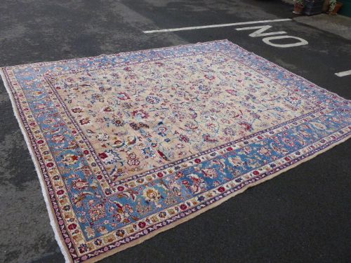 Large Persian Yazd Carpet.  C.1920.