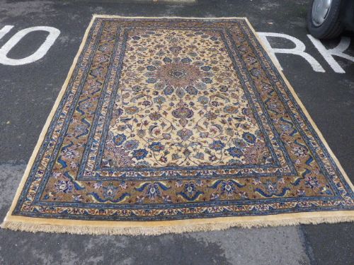 Large Antique “Kashan” Persian Rug. C.1920.