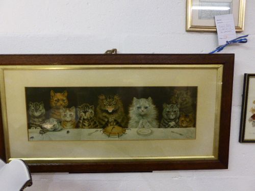 What We Are About to Receive -  Mouse Pie !  by Louis Wain