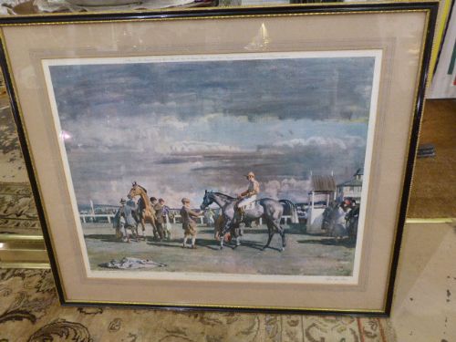 Fine Example of "Sir Alfred Munnings" Racing Print.