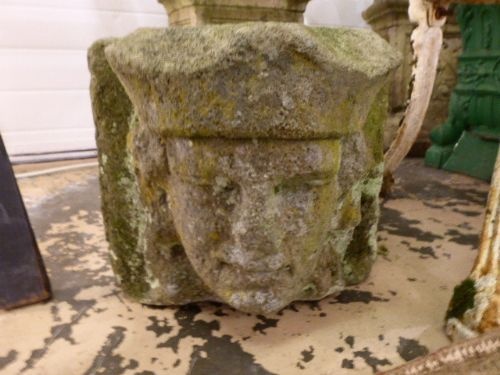 18th/19th Century Sandstone Carved Medieval Head