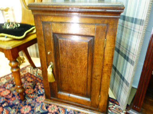 18th Century Hanging Oak Spice Cupboard