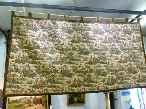 Interesting Late Victorian Large French Hanging Tapestry