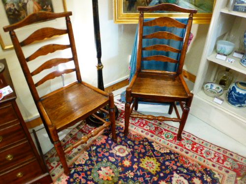 A Good Pair of “Country Chairs” C. 1800.
